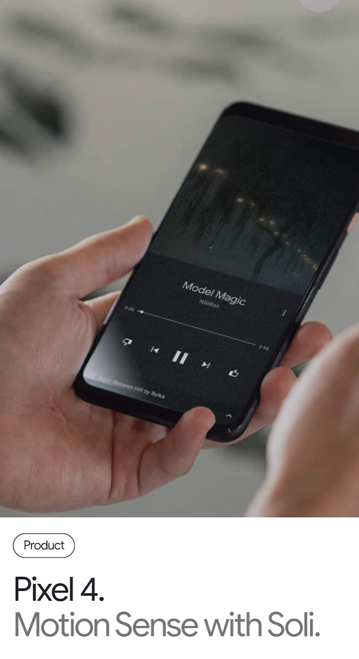 Pixel 4系列手机的Motion Sense功能